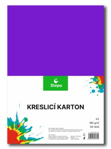 KRESLC KARTON A3/180g/60l mix 12 barev