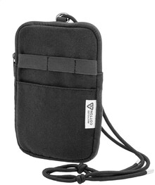 Ta�ka p�es rameno z recyklovan�ho pl�tna na telefon CanvaFon, �ern�