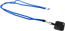 RPET lanyard na mobil Corphon, modr