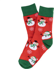 V�no�n� pono�ky, sn�hul�k Julsokka, �erven�, zelen�