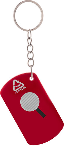 P��v�ek na kl��e s no��kem na pap�r Parcelo, �erven�