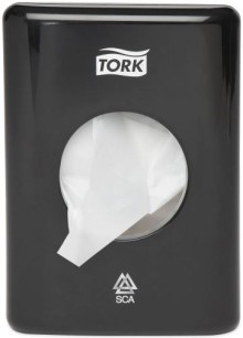 Zsobnk na hygienick sky Tork 566008, ern, systm B5