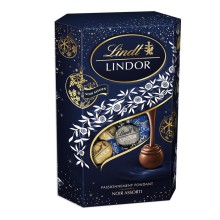 Vnon pralinky Lindt, tmav modr, mix pchut, 337 g