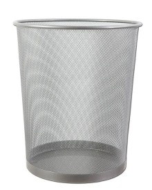 Drtn odpadkov ko 24 l, stbrn