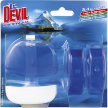 WC blok Dr. Devil 3 in 1, Polar Aqua, modr, 3 x 55 ml