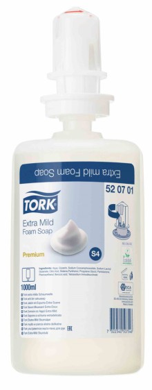 P�nov� m�dlo Tork 520701, pro citlivou poko�ku, 1 l, syst�m S4