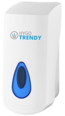 Z�sobn�k na tekut� m�dlo Trendy, dol�vac�, b�l�, 400 ml