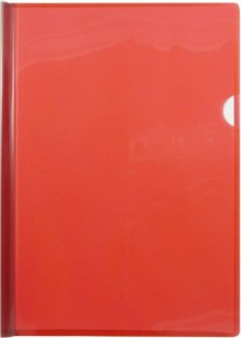 Desky A4, s li�tou, transparentn� �erven�