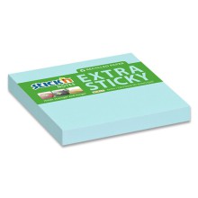 Samolepic� blo�ek Stick'n�by�Hopax EXTRA STICKY, 76�x�76 mm, recykl. modr�, 90�l�stk�