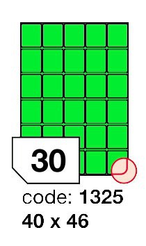 ETIKETY RAYFILM A4, 40 x 46mm, zelen� 100 list� po 30 etiket�ch